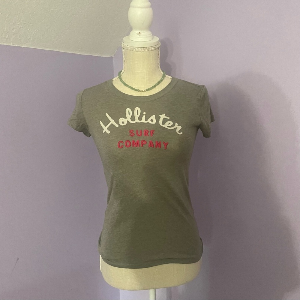 [Hollister] [Gray] [Top] [T-shirt]
